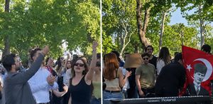 Öğrenciler Bilgi Üniversitesi’nin yeniden açılmasını kampüste kutladı