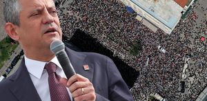 Özgür Özel gövde gösterisi yaptı İşte olaylı İzmir mitinginden dikkat çeken kareler