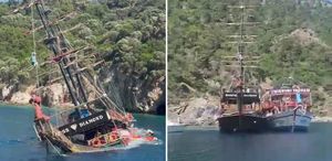 Marmaris’te batan tur teknesindeki tahliye anına ait görüntüler ortaya çıktı
