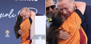 Sahneye fırlayan miniğin Erdoğan sevgisi yürekleri ısıttı