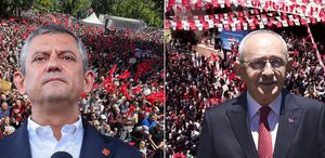 Ankara’da iki ayrı CHP mitingi Katılım farkı dikkat çekti