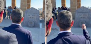 Özgür Özel’den, İsmet İnönü’nün kabri önünde olay sözler