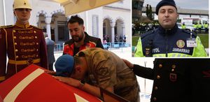 Görevi başında şehit düşen Yusuf Ergün, ebediyete uğurlandı