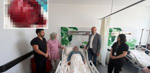 Niğde’de bir hastanın vücudundan 7 kiloluk tümör çıkarıldı