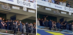 Fenerbahçe Genel Kurulu’nda kavga Aziz Yıldırım koltuğundan kalkıp müdahale etti
