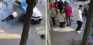 İstanbul’da yayaya çarpan sürücü, yaralıyı bırakıp arabasını kontrol etti
