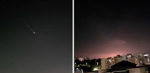 İran’ın misillemesinde bir füze Tel Aviv’e isabet etti