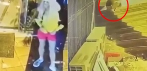 Mini etek ve perukla geldi, önce çaldı sonra soyundu