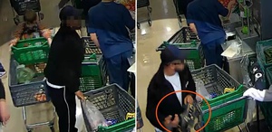 Kaşla göz arasında alışveriş arabasından servet çaldılar