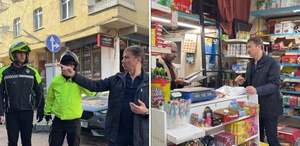 Bahçelievler Belediye Başkanı, ruhsatsız iş yapan Suriyeli esnafın dükkanını mühürledi