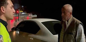 Alkollü sürücüden ’yandık’ sitemi