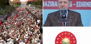 Cumhurbaşkanı Erdoğan’dan CHP’nin yüzde 46 oy aldığı kentte gövde gösterisi