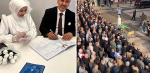 8 ay önce eşini toprağa koymuştu, yeniden evlendi
