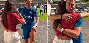 Ronaldo’yu görünce gözyaşlarına boğuldu