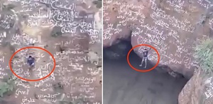 Yemen’in “Örümcek Adam“ı volkan kraterinde can verdi