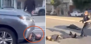 Film sahnelerini aratmayan kaza: Kovalamaca sırasında otomobilin çarptığı hırsız öldü, iki polis yaralandı