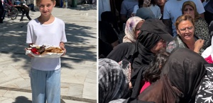 Eyüp Sultan’da ziyaretçilere kurabiye ikram etmek isteyen genç kız hayatının şokunu yaşadı