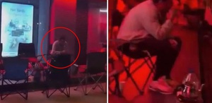 Bakan Kurum “Bugün başladı“ dedi, sandalyesini alan bankanın önüne koştu