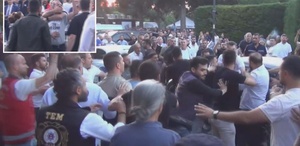 Silivri Adliyesi’nin bahçesi bir anda savaş alanına döndü