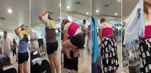 Bagaj ücretinden kaçmak için yaptığı şey herkesi şaşırttı: Hafiflesin diye üst üste giydi