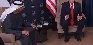 Trump, BAE Devlet Başkanı Al Nahyan ile kameralar önünde dalga geçti