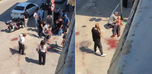 Sokak kan gölüne döndü, yaralı babanın feryadı yürek dağladı: Sakın ölme