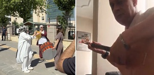 Boşanmayı davul zurna ile kutlayan kadının kocasından karşı hamle
