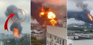 Rusya’nın başkenti vuruldu Bina resmen havaya uçtu, şehir alev alev