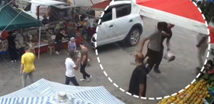 İzmir’de pazarda izinsiz tezgah açmaya kalkan şahıs zabıtaya saldırdı