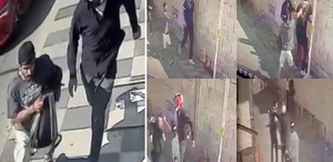 Her şey saniyeler içinde oldu Spreyle 250 bin dolarlık gasp kamerada