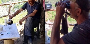 40 yıldır yaylada tek başına yaşıyor Geceleri ayı ve kurt nöbeti tutuyor