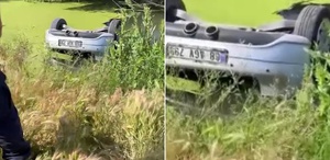 Su kuyusuna gömülen otomobilde iki gencin cansız bedeni bulundu