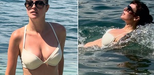 Melis Sezen tatilde Bikinili pozlarına yorum yağdı