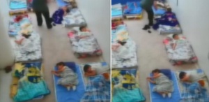 Anaokulunda infial yaratan görüntü Şüpheli gözaltına alındı