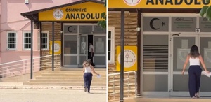 Hafta sonu yapılan sınavda çekilen görüntüye tepki yağıyor