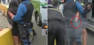Canlı yayında büyük arbede Polisin silahını kapıp kurşun yağdırdı