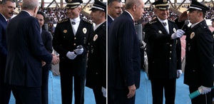 Polis Akademisi’nde mezuniyet töreninde Cumhurbaşkanı Erdoğan ile Bakan Çiftçi’nin “Çorum“ diyaloğu güldürdü