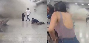 Venezuela’daki deprem anı kamerada Havalimanındaki panik saniye saniye kaydedildi