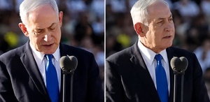 Netanyahu’nun mezuniyet törenindeki konuşması “Evine dön“ sloganlarıyla kesildi