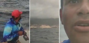 Venezuela’nın yaşadığı yıkım denizin ortasından bile göründü