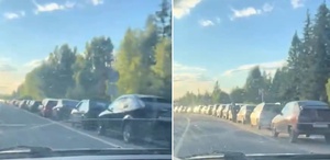 Rusya’da akaryakıt krizi derinleşiyor Kilometrelerce kuyruk oluştu