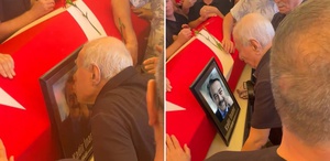 İlyas Salman, Kadir İnanır’ın fotoğrafını öperek gözyaşlarına boğuldu