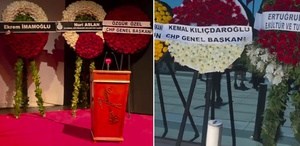 Kadir İnanır’ın cenazesinde çarpıcı kare Kılıçdaroğlu’nun çelengi kapıda kaldı