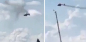 14 kişinin hayatını kaybettiği helikopter kazası kamerada