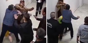 Skandal görüntüler Hastane müdürü, çalışanı defalarca yumruklayarak bayılttı