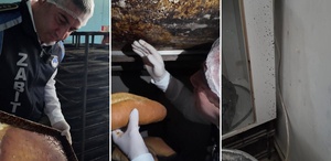 Fırındaki manzara mide bulandırdı Zabıta müdürü görünce isyan etti