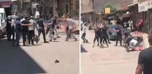 Şanlıurfa’da taşlı-sopalı kavga kamerada