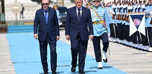 Beştepe’de Trump’a resmi tören