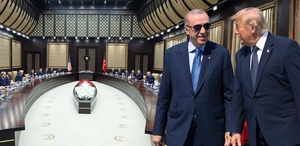 Cumhurbaşkanı Erdoğan ile Trump arasındaki ikili görüşme sona erdi