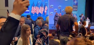 Trump’ın konuşması öncesi salonda alarm Apar topar boşaltıldı